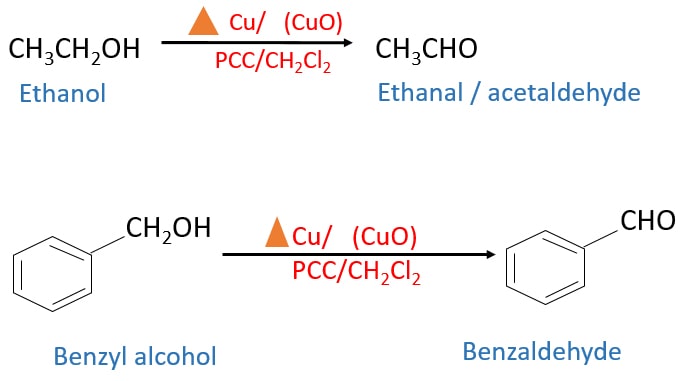alcohol and PCC reaction